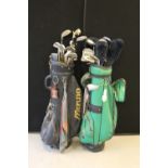 GOLF CLUBS - two golf club carry bags fi