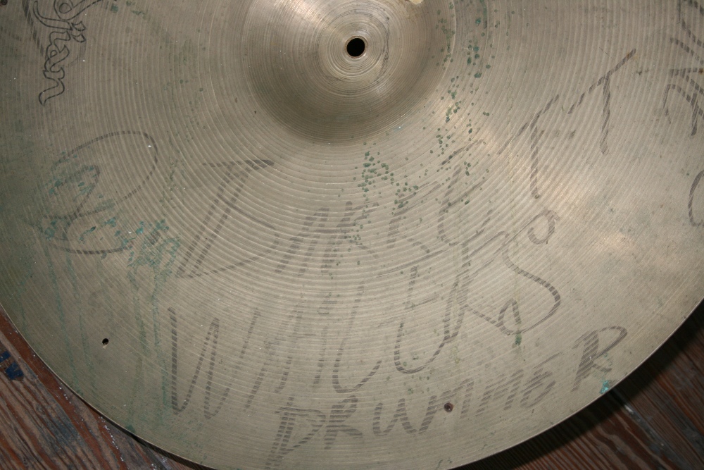 CARLTON BARRETT & BOB MARLEY DRUM CYMBAL - unique piece of Bob Marley & The Wailers music history - Image 2 of 15