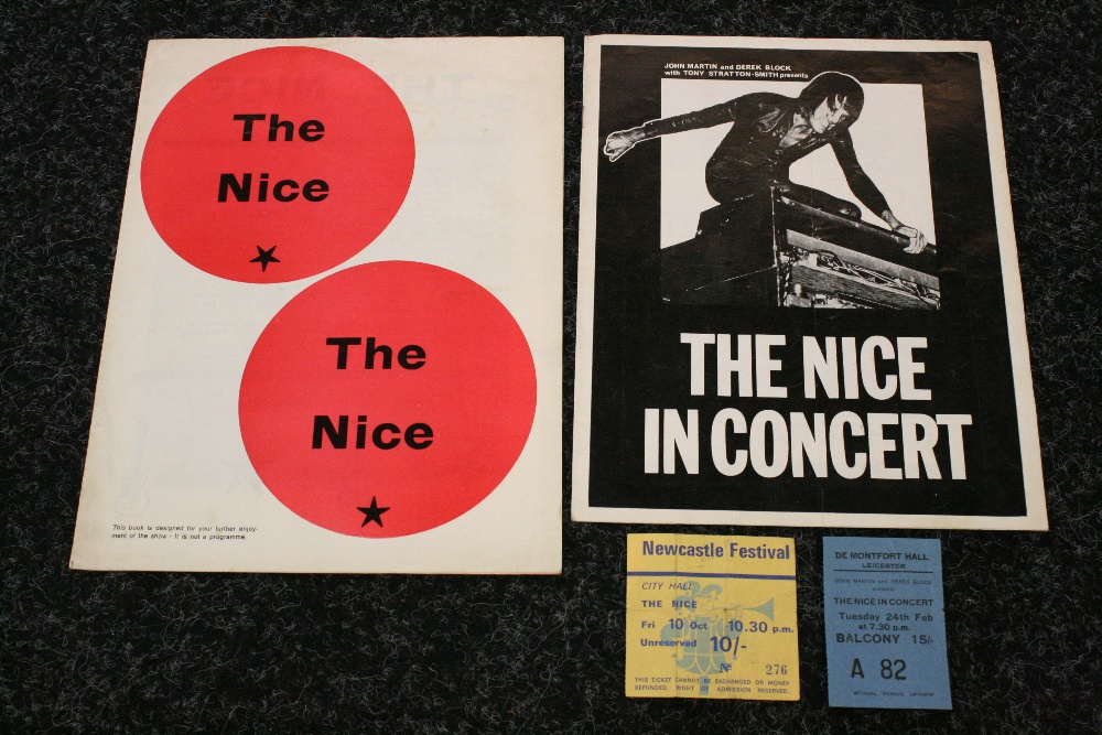 THE NICE PROGRAMMES - 2 programmes (1 unofficial) and tickets for The Nice to include The Nice in - Image 3 of 3