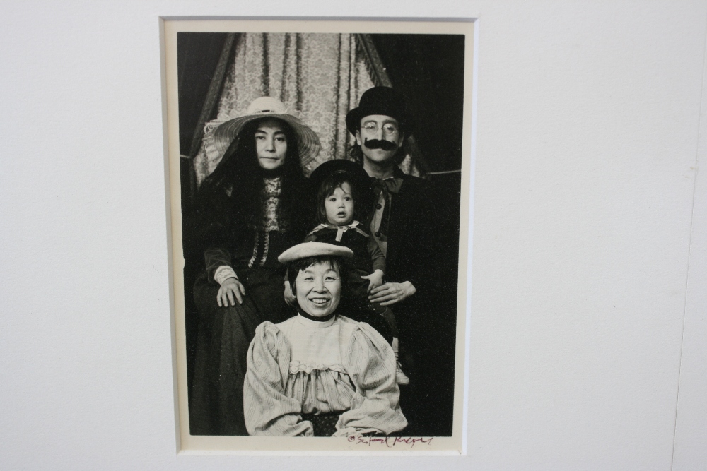 JOHN LENNON - extremely rare set of 5 original black and white photographs of John, - Image 6 of 7