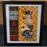 ALAN FORBES BACKYARD BABIES POSTER - signed limited edition (90/350) for their performance at The