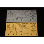 BEATLES UNUSED TICKETS - 2 complete Beatles tickets for John Lennon and Yoko Ono's 'Alchemical