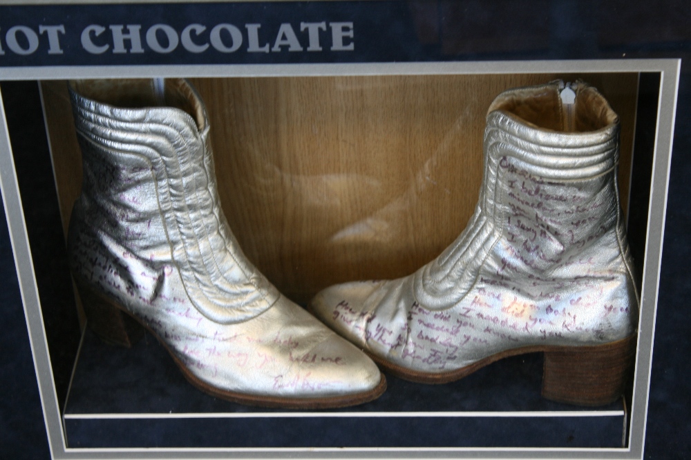 ERROL BROWN & HOT CHOCOLATE - a pair of Errol's silver platform boots which were worn by him whilst - Image 3 of 3