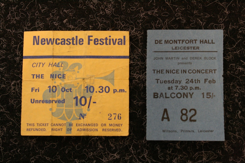 THE NICE PROGRAMMES - 2 programmes (1 unofficial) and tickets for The Nice to include The Nice in - Image 2 of 3