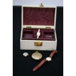 WATCHES - a Swiss Made 15 Jewel 9ct gold cased wristwatch,