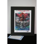 JAMES BOND - a mounted colour print of the poster for the James Bond film, "The Spy Who Loved Me".
