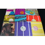 REGGAE/SOUL/MIXED - An extremely mixed collection of around 50 x LPs/12" with the same again in 7".