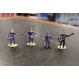 SUBBUTEO - loose figures of The Beatles from "The Pop Stars" series in miniature by Subbuteo.