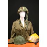 MILITARY & SERVICE - a military jacket with brass buttons and decoration,