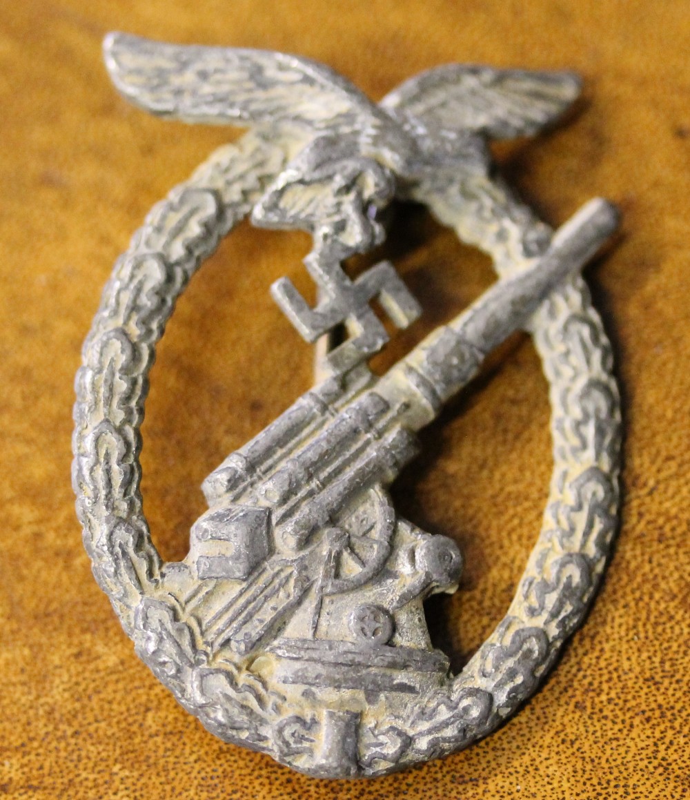 WORLD WAR BADGES - 3 cap badges to include a WWII War German Anti-Partisan Badge, - Image 3 of 7