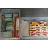 DINKY - a collection of 30 empty reproduction and original boxes for Dinky vehicles including Ed