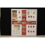 1966 WORLD CUP DISPLAY - a framed display of autographs from the 1966 England team to include Bobby