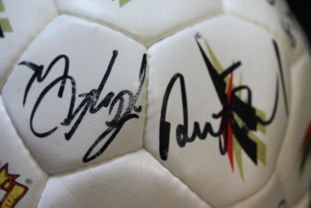 SIGNED FOOTBALLS - 2 signed footballs to include a Mitsubishi football signed by Northern Ireland - Image 5 of 9