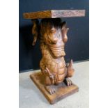 DRAGON PLANT STAND - a Chinese dragon plant stand, measuring 50x35x21.5cm (hxwxd).