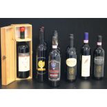 MIXED ITALIAN/SPANISH REDS - a boxed magnum of Rivetto 'Zio Nando' 2003 and 11 75cl bottles of red