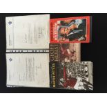 SIGNED ITEMS - to include 3 footballers autobiographies and 2 letters from Roger Bannister.