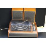 DECCASOUND 613 - a Decca 613 Sound System with Garrard 2025 T turntable boxed in teak along with 2