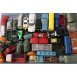 DINKY - a collection of playworn Dinky vehicles to include a Coca Cola van, a Johnston Road Sweeper,