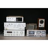 AMPLIFIER - 4 stereo integrated amplifiers to include a Technics DC amplifier SU-V2,