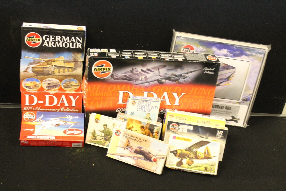 AIRFIX - a D-Day 60th Anniversary set (08601), a previously combined set of a Panther Tank (01302),
