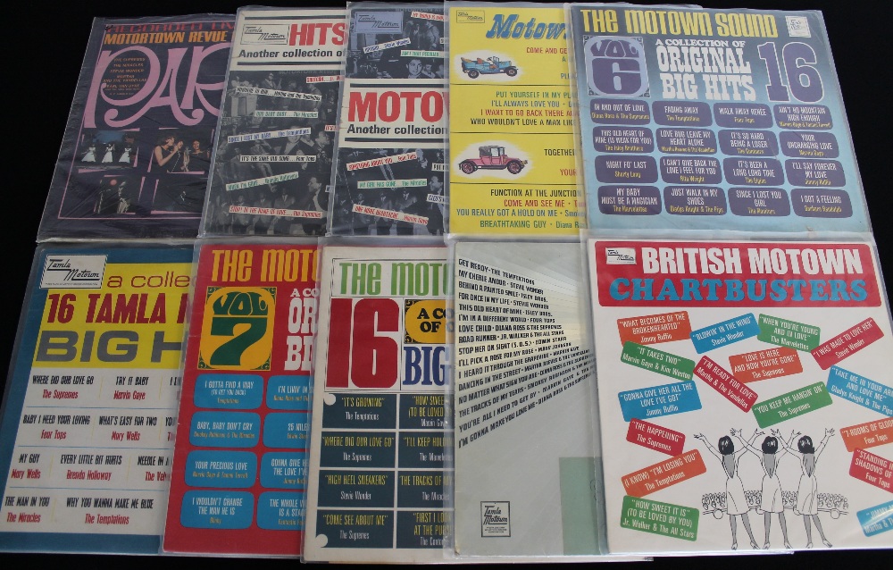 MOTOWN - COMPS & 12" - Smashing collection of 16 x classic compilations (many early issues) with 12
