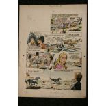 BLACK BEAUTY - a watercolour and ink storyboard for the comic strip 'Black Beauty' dated 1974,