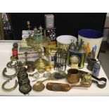 BRASS & TIN - a range of brass, copper, vintage tins and waste paper bins.