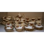 ROYAL ALBERT TEA SET - a 43 piece Royal Albert 'Old Country Roses' tea set to include a tea pot,