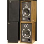 SPEAKERS - 2 pairs of Tannoy speakers to include Cambridge without grills (50x30cm) and unknown