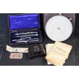 FOWLER CALCULATOR - a Fowler Magnum calculator in original leather case and instructions.