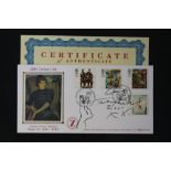 TRACEY EMIN - a 20th Century Art envelope signed 'Love Tracey Emin' dated 2011 with a rabbit sketch.
