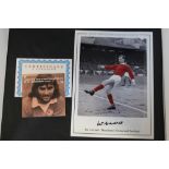 FOOTBALL HEROES - a Heroes and Legends Signed Editions poster of Pat Crerand (Manchester United and