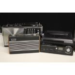 RADIOS - a Satellit transistor 6000, a Roberts Radio R800 and a Auna turntable CD radio system.