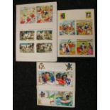 MR TOAD & TEDDY AND CUDDLY - 3 original watercolour and ink storyboards published in Playhour to