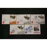 FORMULA ONE - 5 motor related cards all signed to include Brands Hatch Victory Race signed by Peter