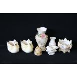 CAPODIMONTE - English, Irish and Italian ceramics to include 2 Belleek pieces,