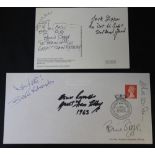 GREAT TRAIN ROBBERY - a Sir Robert Peel commemorative postcard signed by Ronnie Biggs and Jack