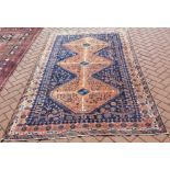 ANTIQUE PERSIAN AFSHAR CARPET - an antique Persian Afshar carpet, measuring 271x161cm.