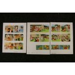 PLAYHOUR - ARTHUR BAKER - 3 watercolour and ink storyboards featuring 2 comics including artwork by