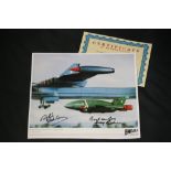 THUNDERBIRDS - an Engale Marketing still featuring the Thunderbird 2 release signed by Gerry