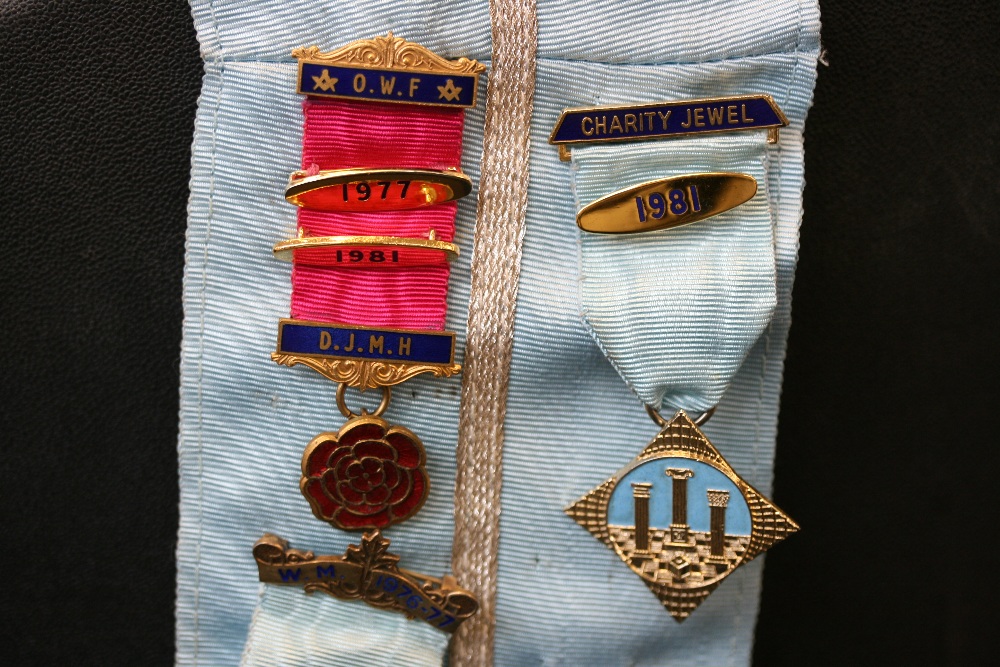 MASONIC MEDALS - a selection of pins and jewels relating to W. Bro. G. R. - Image 3 of 7