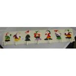 Cast iron novelty Seven Dwarves coat rack