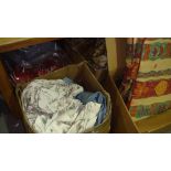 Assorted boxes of curtains