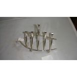 Silver plated wishbone toast rack