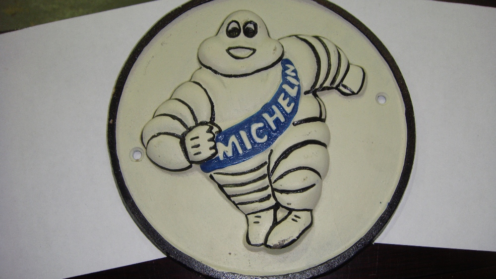 Round Cast Michelin Sign