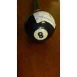 Snooker ball walking stick