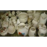 2 shelves of assorted Crested Ware,