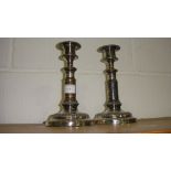 Pair of Sheffield Silver-plated Candlesticks