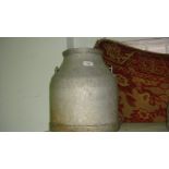 Aluminium milk churn