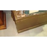 Vintage painted pine work chest